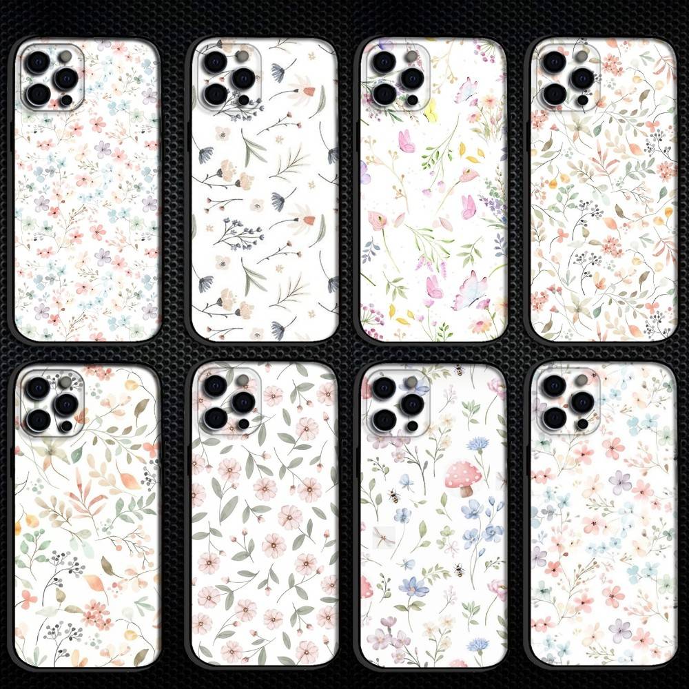 Phone Cases Iphone - Small fresh watercolor floral pattern Phone
