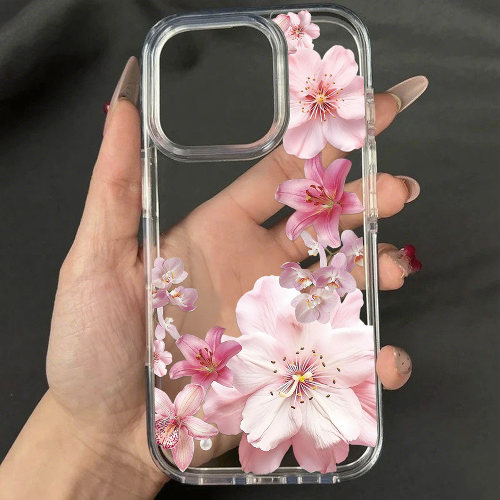 Phone Cases Durable - Pink Lily Flower Phone Case For