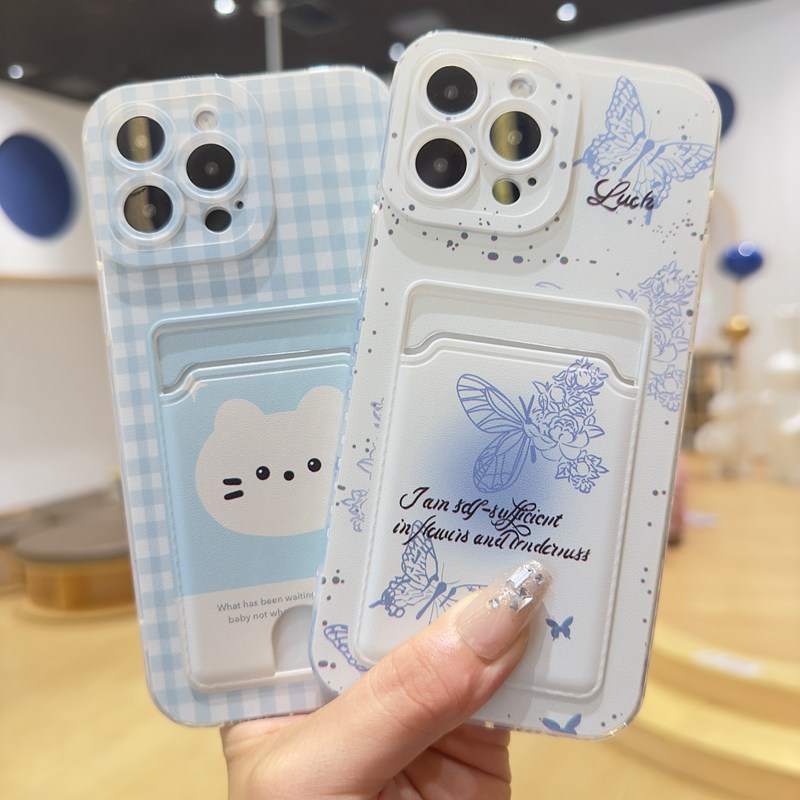 Phone Cases Japan - Butterfly Cat Card Bag Phone Case