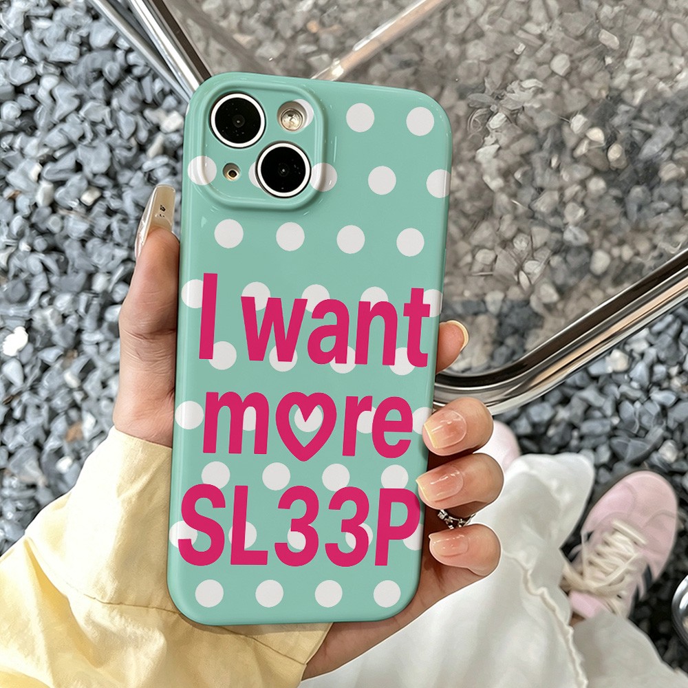 Phone Cases Typo - Mint Typo Phone Case for iPhone