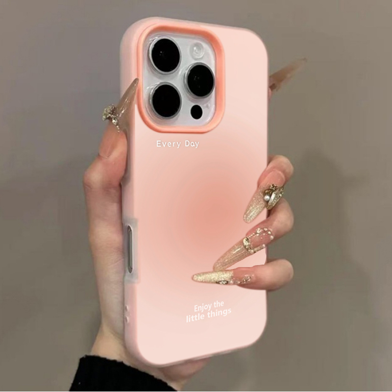 Pink Gradient Pattern Phone Ca - Phone Cases Pink 评论和价格