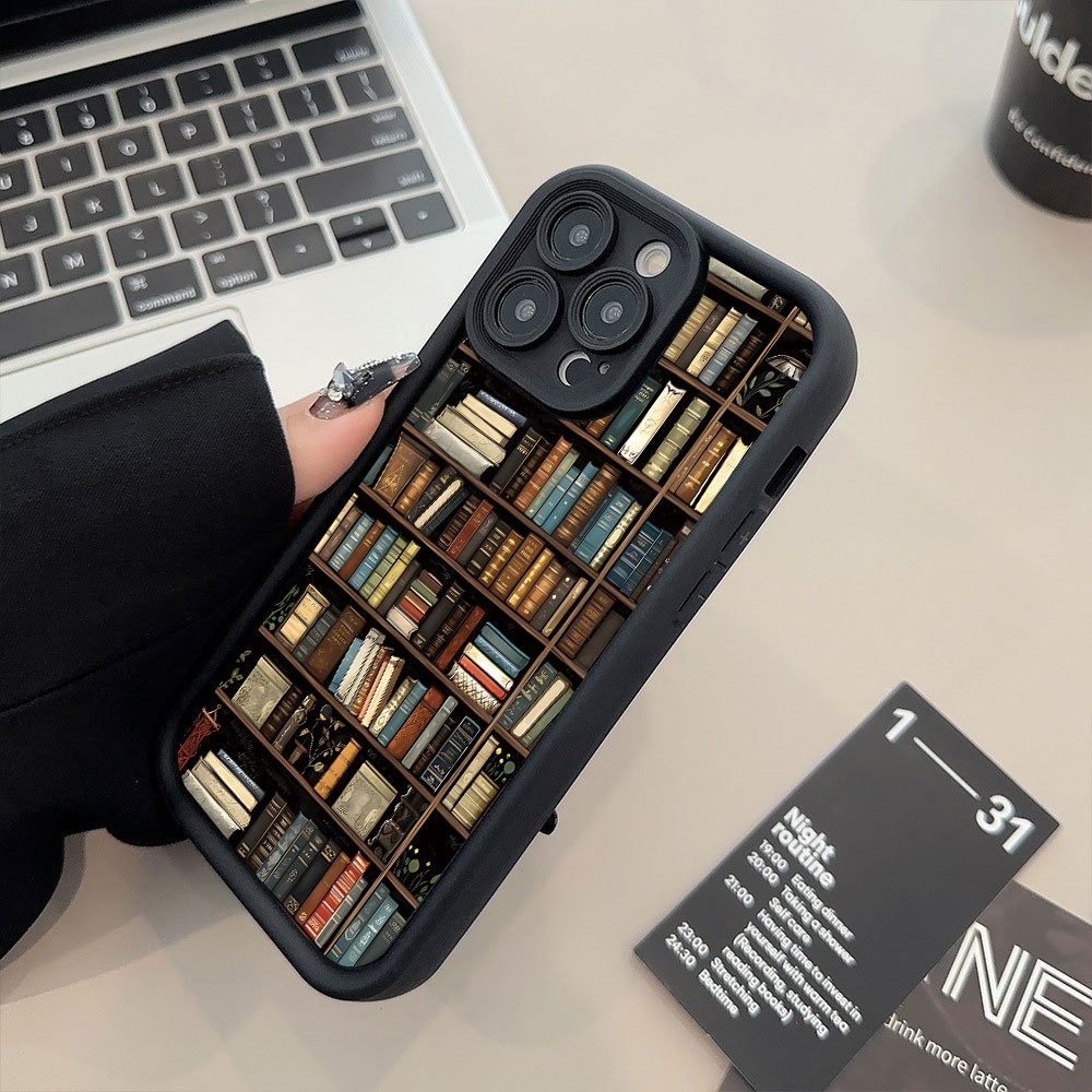 Book Shelf Creative Pattern Ph - Phone Cases Iphone 15 Pro Max 评论和价格