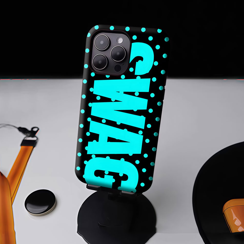 Neon Dots Typo For Magnetic Ph - Phone Cases Typo 评论和价格