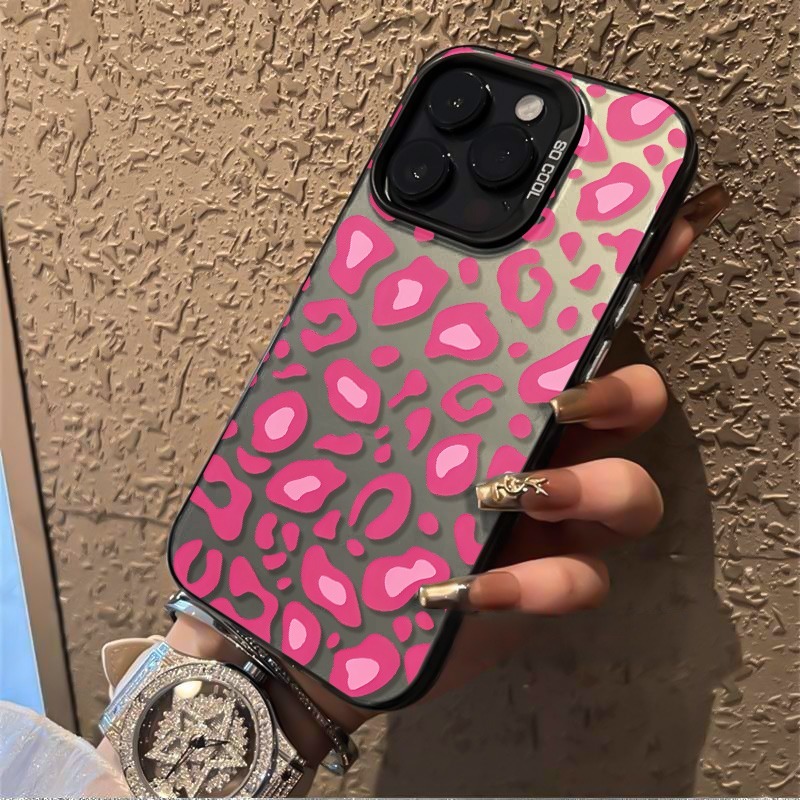 Pink Leopard Print Phone Case  - Phone Cases Samsung Galaxy 评论和价格