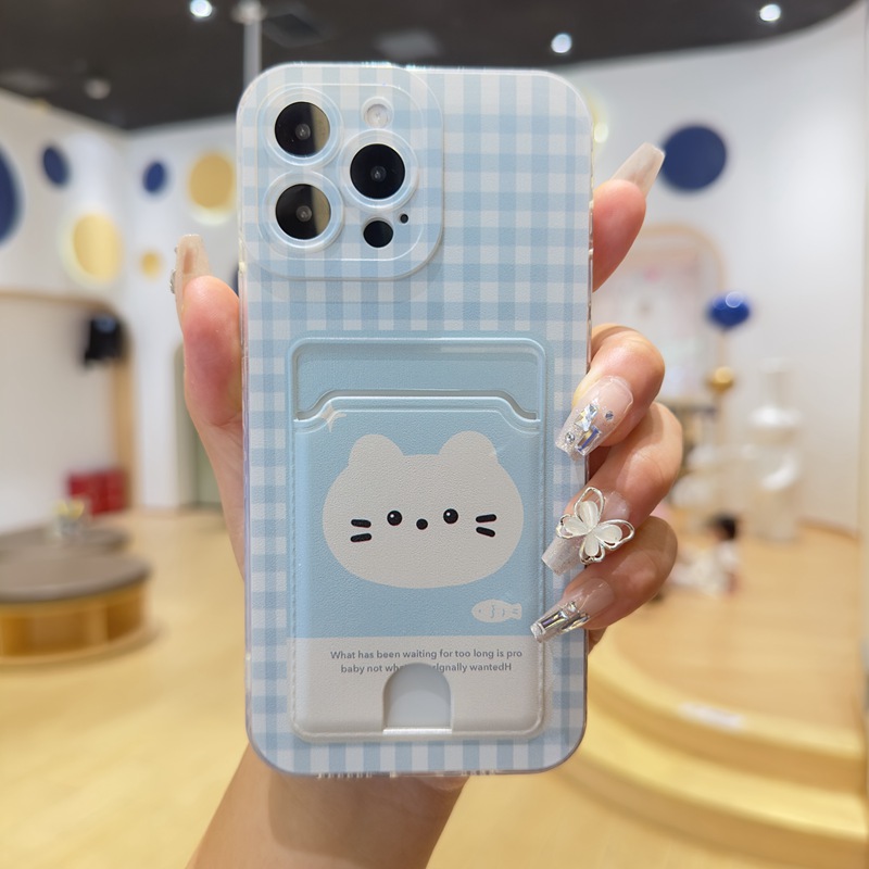 Butterfly Cat Card Bag Phone C - Phone Cases Japan 评论和价格