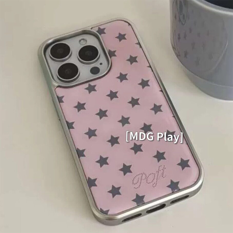 Korean Ins Color Blocking Star - Phone Cases Korea 评论和价格