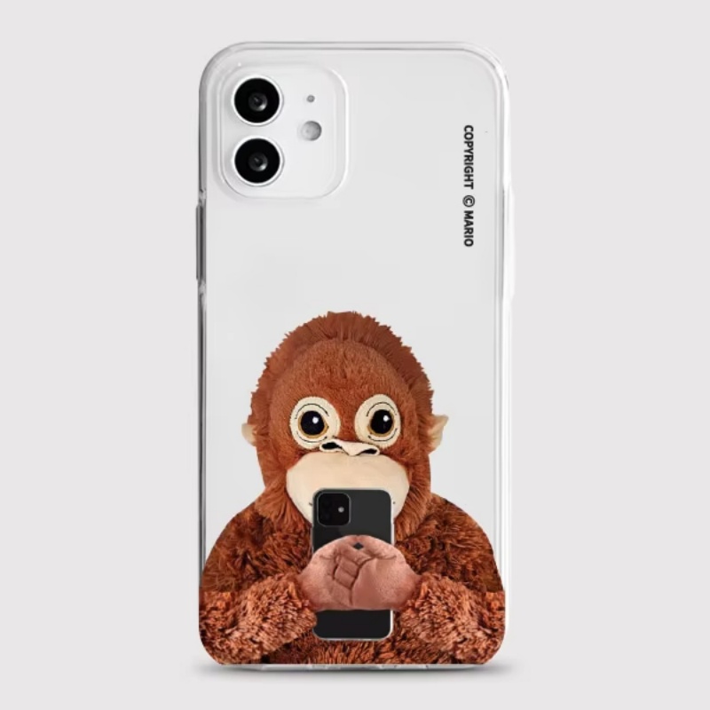 Korean Ins Cute Monkey Kitten  - Phone Cases Korea 评论和价格