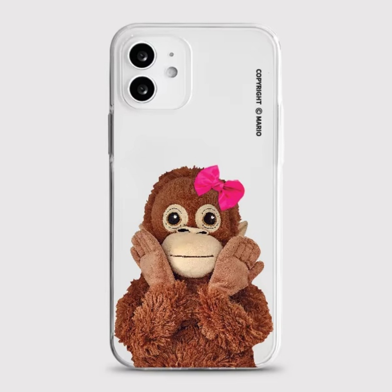 Korean Ins Cute Monkey Kitten  - Phone Cases Korea 评论和价格