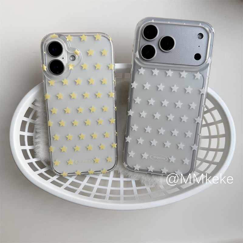 Korean Ins Yellow & White Star - Phone Cases Yellow 评论和价格