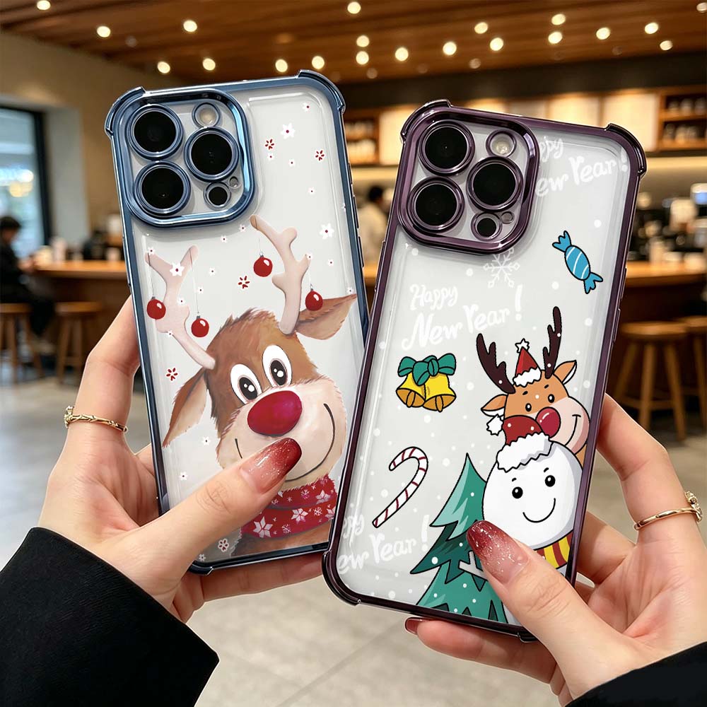 Cartoon Christmas Deer Design  - Phone Cases Iphone 评论和价格