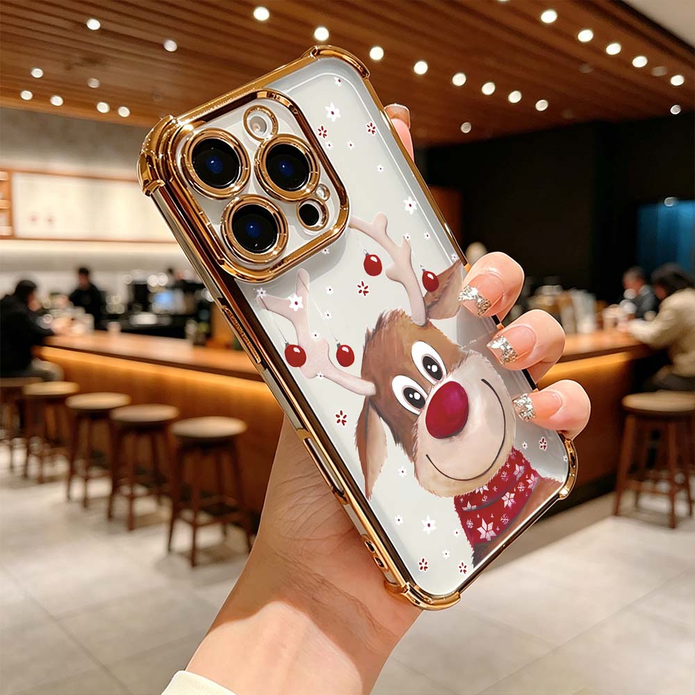 Cartoon Christmas Deer Design  - Phone Cases Iphone 评论和价格