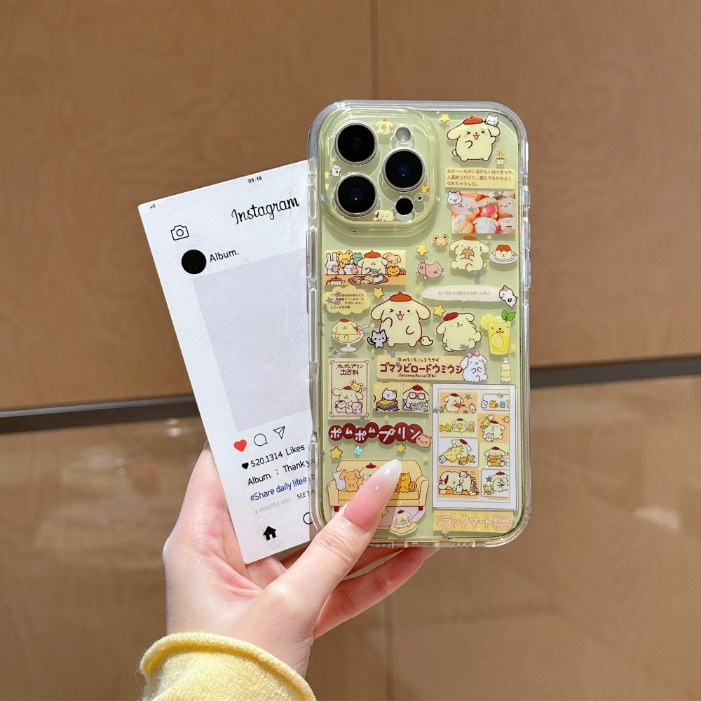 Cute Yellow Star Sparkling Pud - Phone Cases Yellow 评论和价格