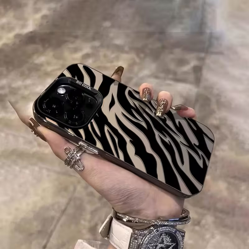 Zebra Pattern Black Advanced I - Phone Cases Durable 评论和价格