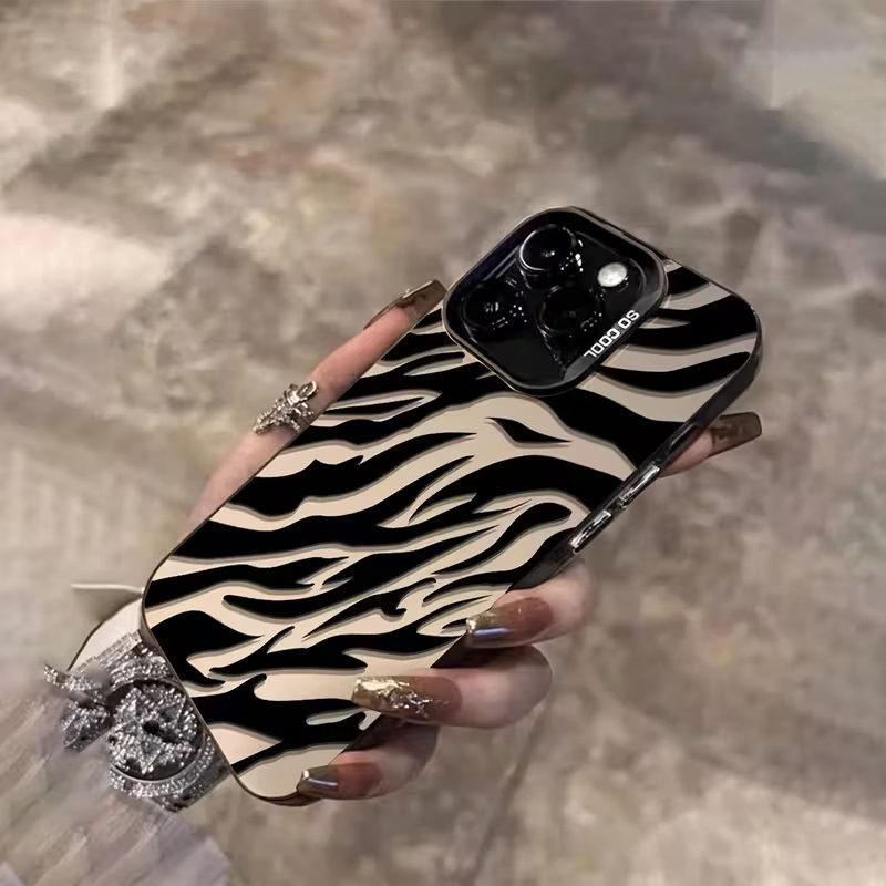 Zebra Pattern Black Advanced I - Phone Cases Durable 评论和价格