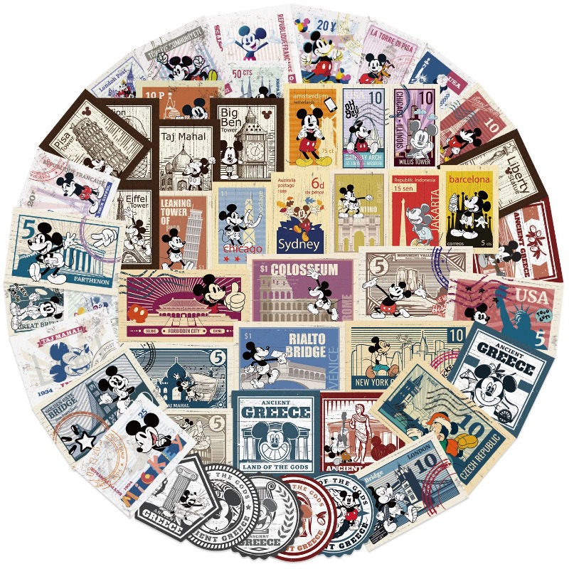 50Pcs Disney Cute Cartoon Retr - Phone Cases Disney 评论和价格