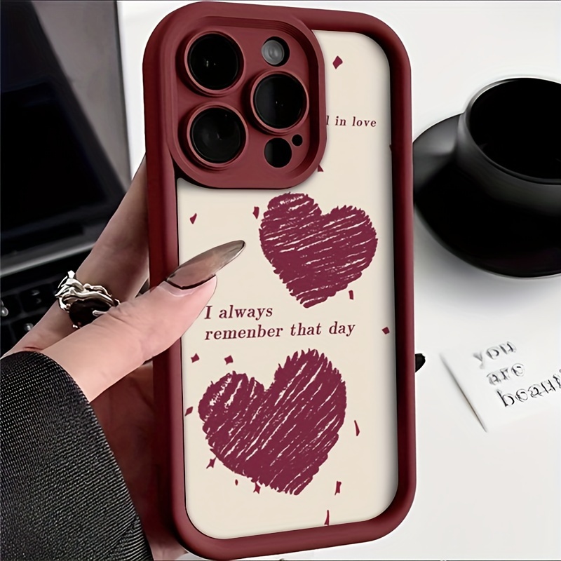 Typo Red Love TPU Anti-Fall Pr - Phone Cases Typo 评论和价格