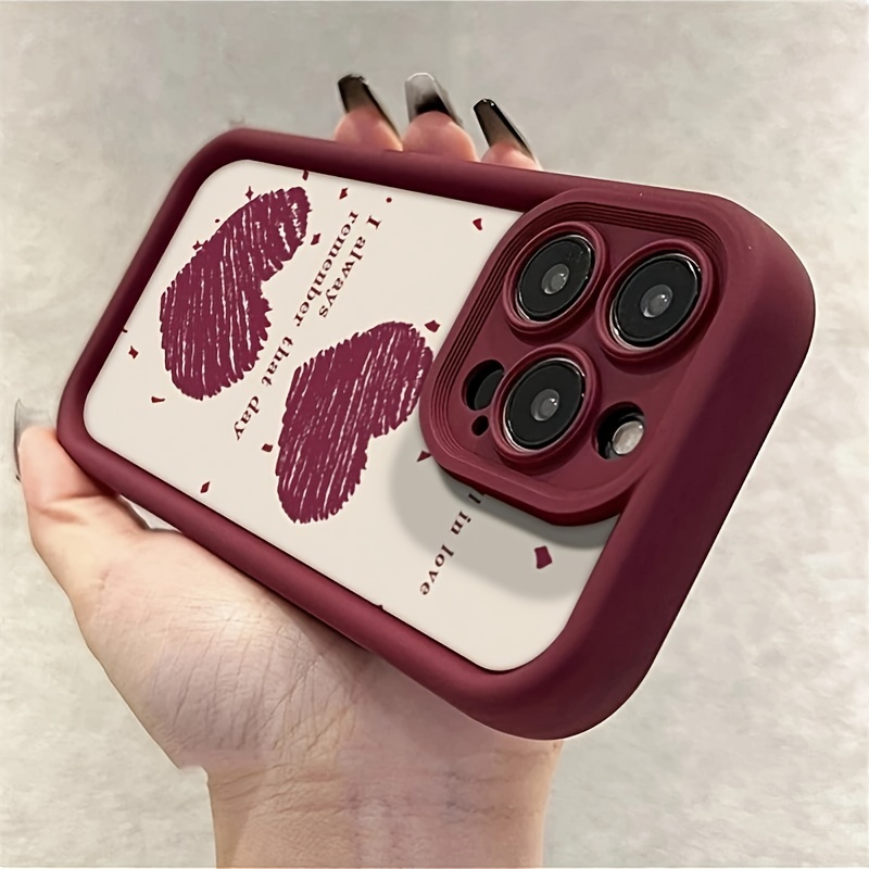 Typo Red Love TPU Anti-Fall Pr - Phone Cases Typo 评论和价格