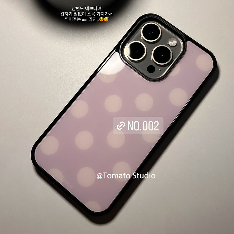 Korean Ins Fashion Purple Polk - Phone Cases Korea 评论和价格