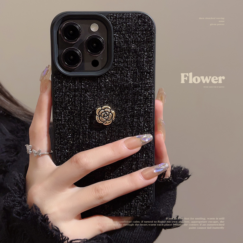Luxury 3D Golden Camellia Flow - Phone Cases Durable 评论和价格