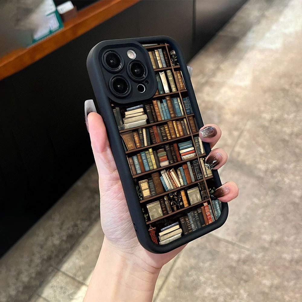 Book Shelf Creative Pattern Ph - Phone Cases Durable 评论和价格