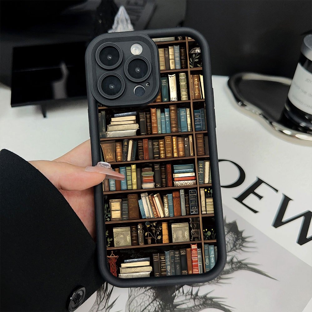 Book Shelf Creative Pattern Ph - Phone Cases Durable 评论和价格