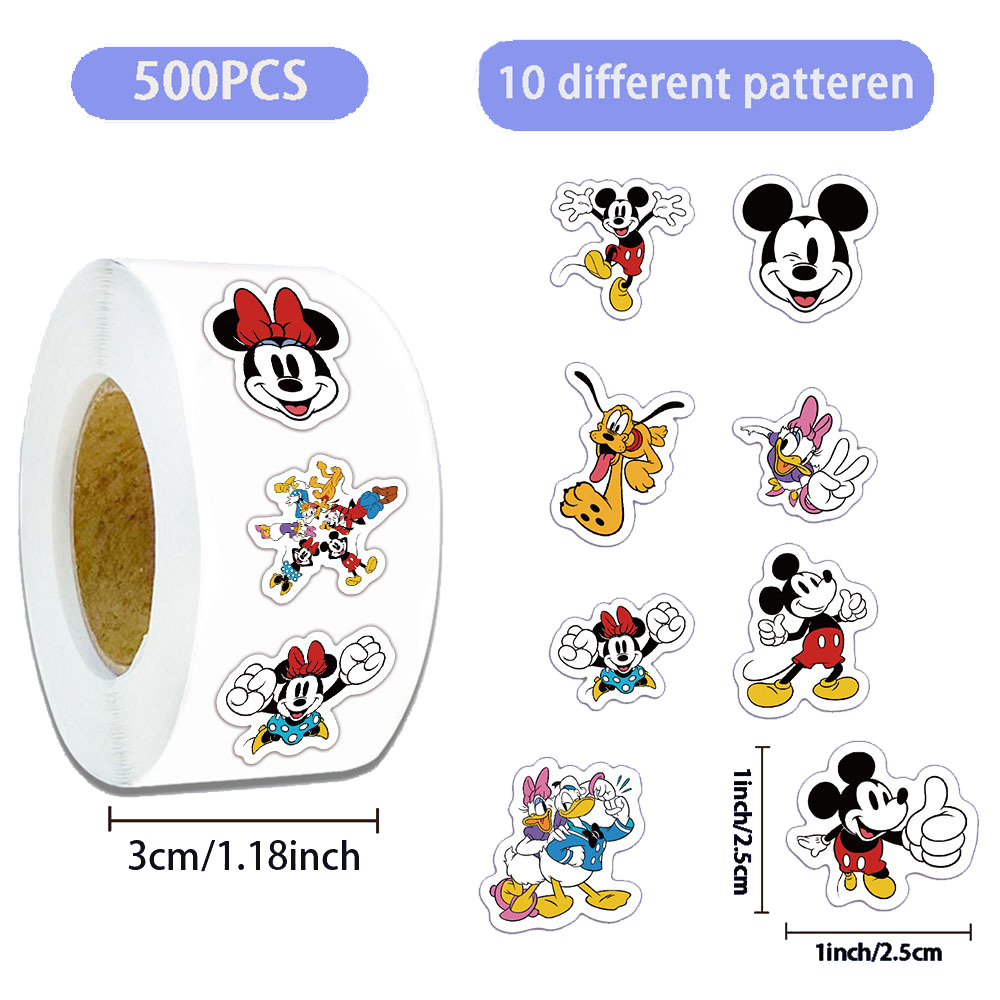 500pcs/Roll Disney Cartoon Sti - Phone Cases Disney 评论和价格