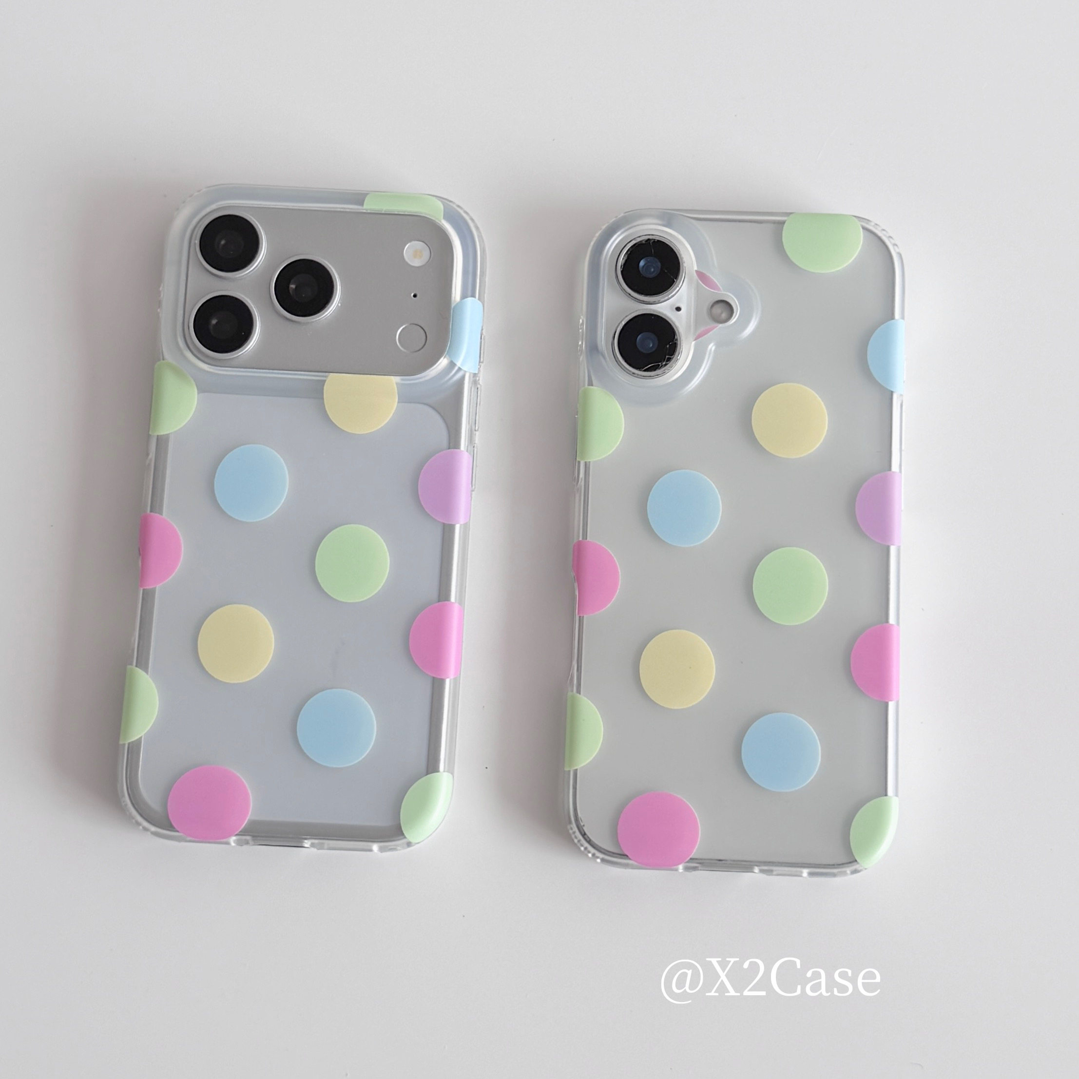 Korea Ins Colorful Polka Dots  - Phone Cases Korea 评论和价格