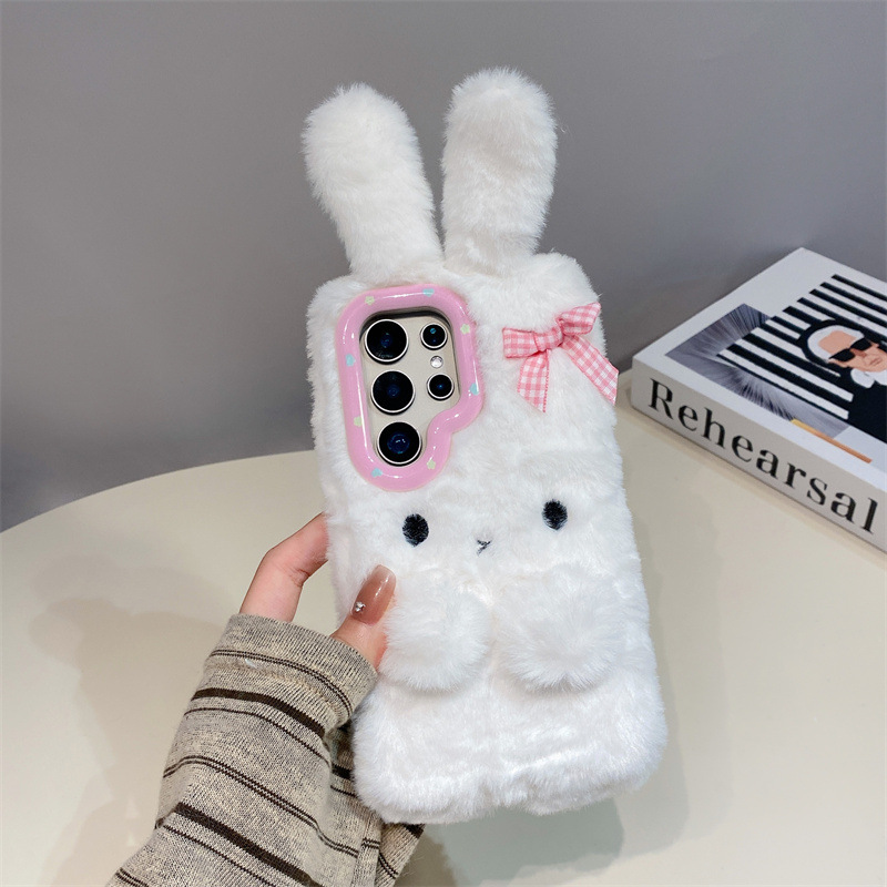 Koren 3D Cartoon Bowknot Rabbi - Phone Cases Samsung Galaxy 评论和价格