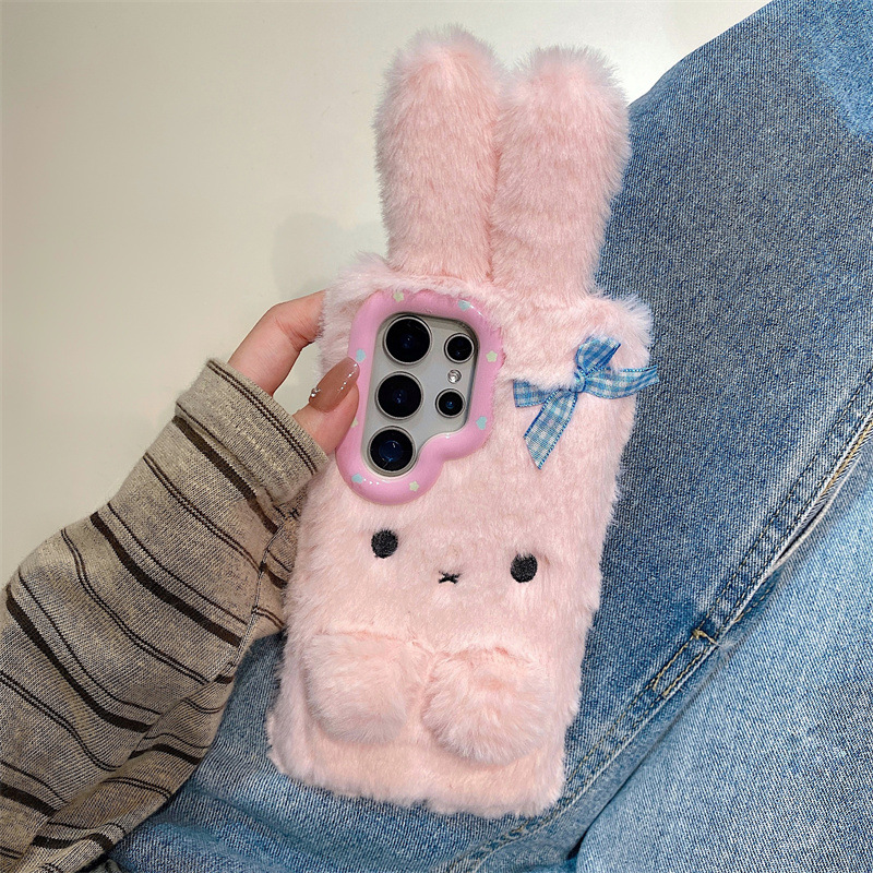 Koren 3D Cartoon Bowknot Rabbi - Phone Cases Samsung Galaxy 评论和价格