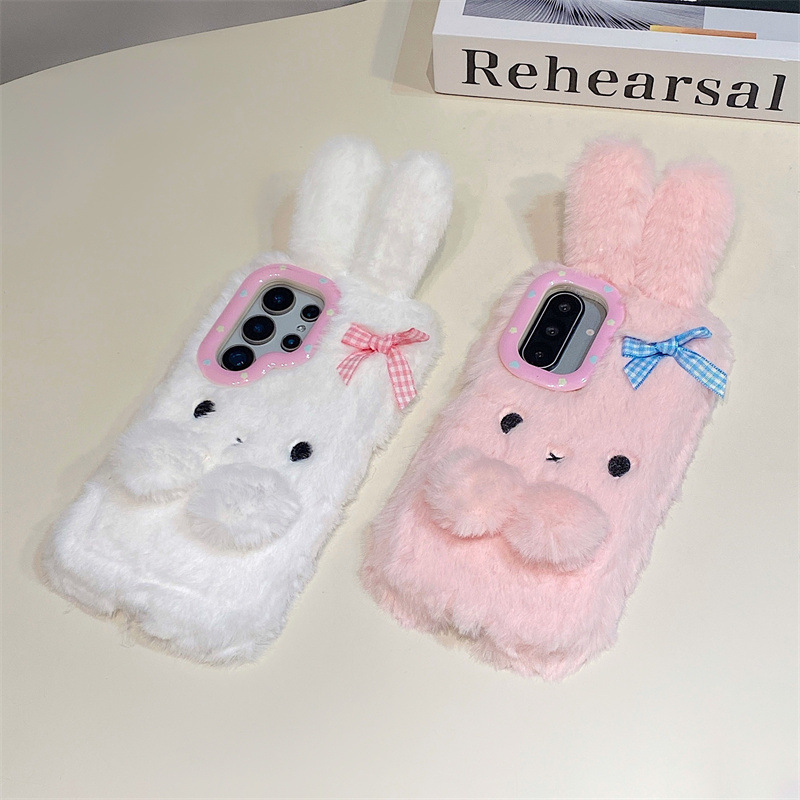 Koren 3D Cartoon Bowknot Rabbi - Phone Cases Samsung Galaxy 评论和价格