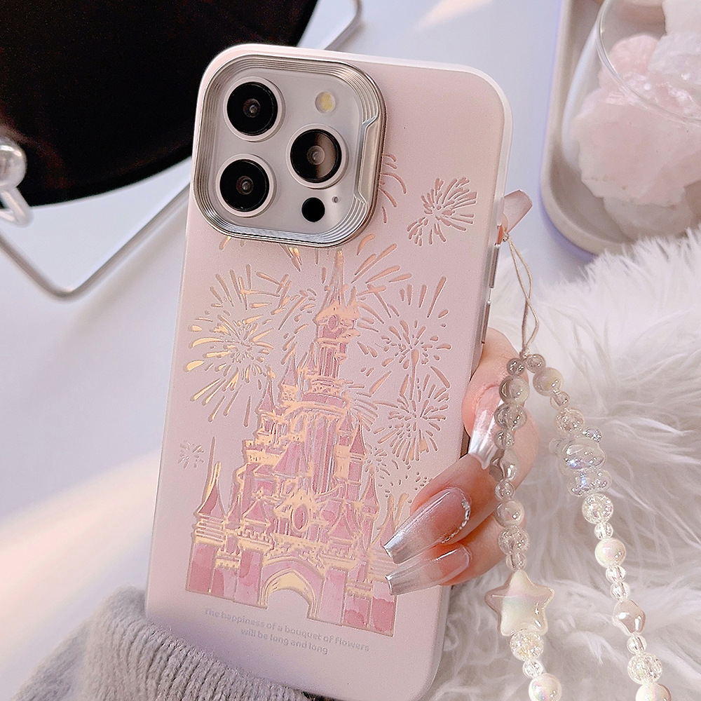 Pink Glitter Castle Phone Case - Phone Cases Disney 评论和价格
