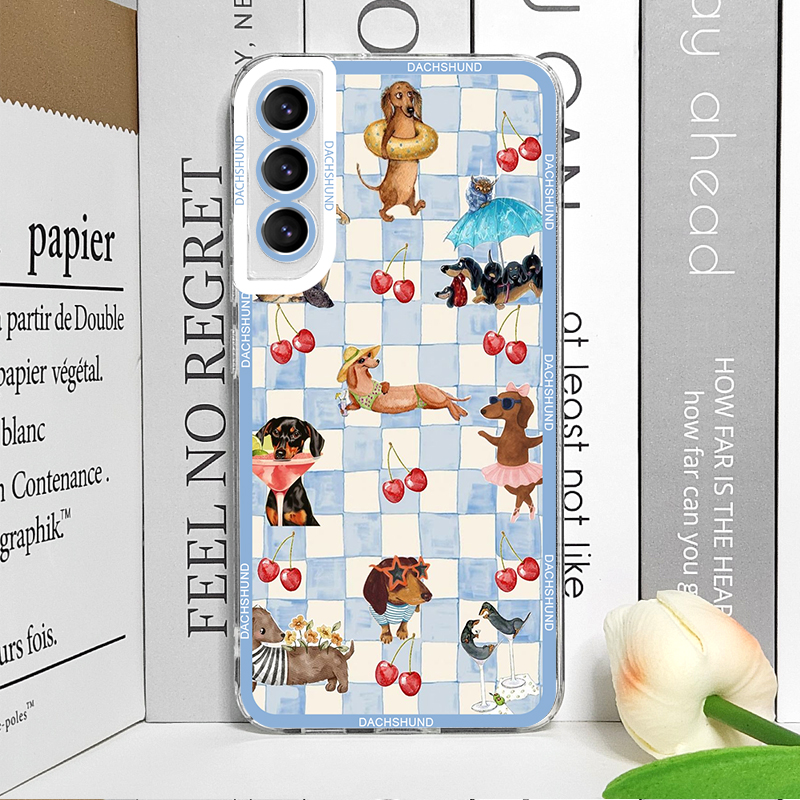 Cute Sausage Dog Phone Case fo - Phone Cases Samsung Galaxy 评论和价格