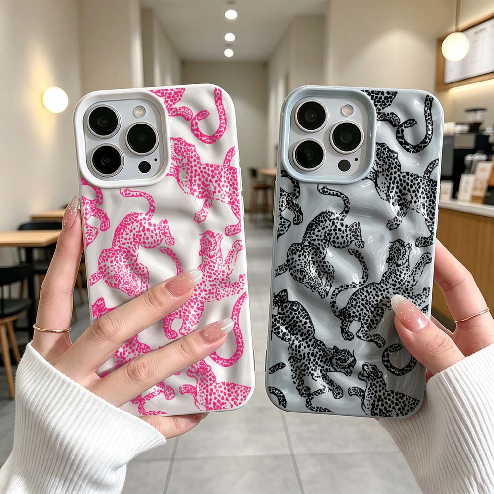 Dark Pink Leopard Pattern Anti - Phone Cases Iphone 评论和价格
