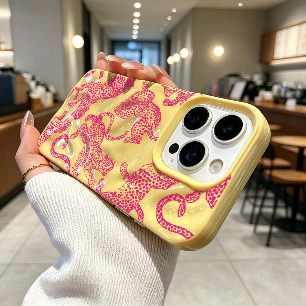 Dark Pink Leopard Pattern Anti - Phone Cases Iphone 评论和价格
