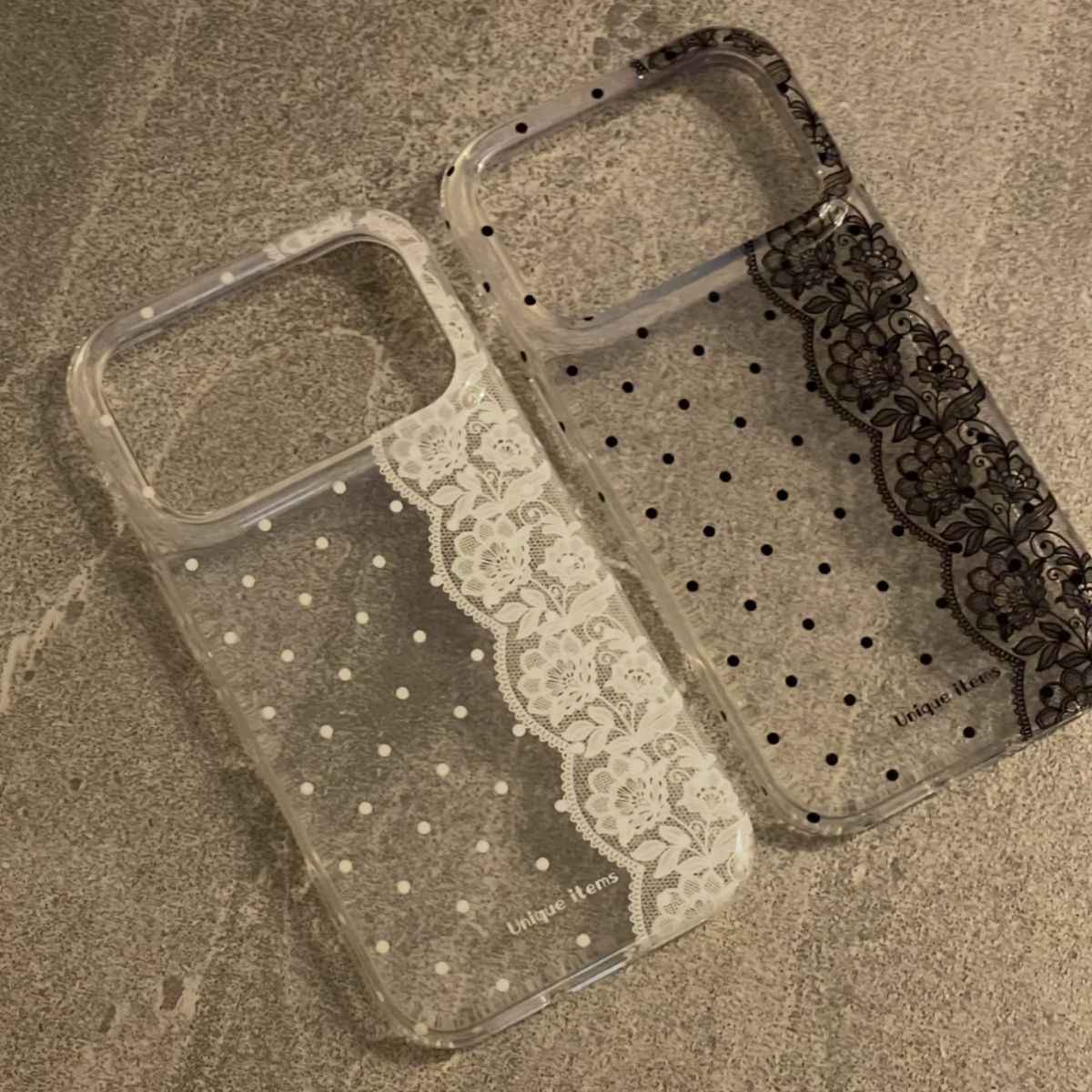 Black white Polka Dot Lace Pat - Phone Cases Best 评论和价格