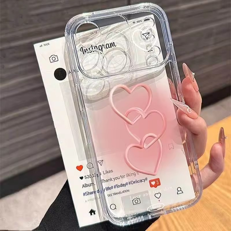 Hand-Painted Pink Heart Soft P - Phone Cases Pink 评论和价格