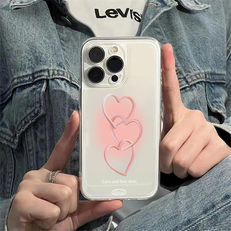 Hand-Painted Pink Heart Soft P - Phone Cases Pink 评论和价格