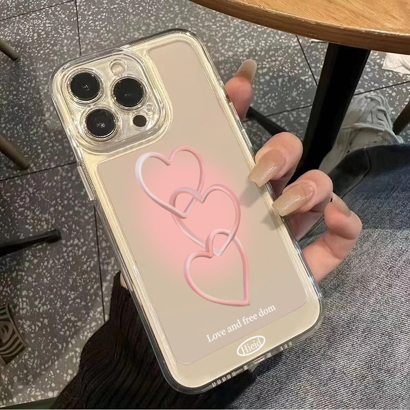 Hand-Painted Pink Heart Soft P - Phone Cases Pink 评论和价格