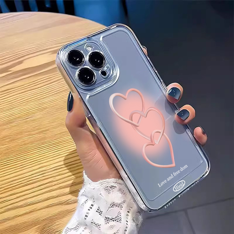Hand-Painted Pink Heart Soft P - Phone Cases Pink 评论和价格