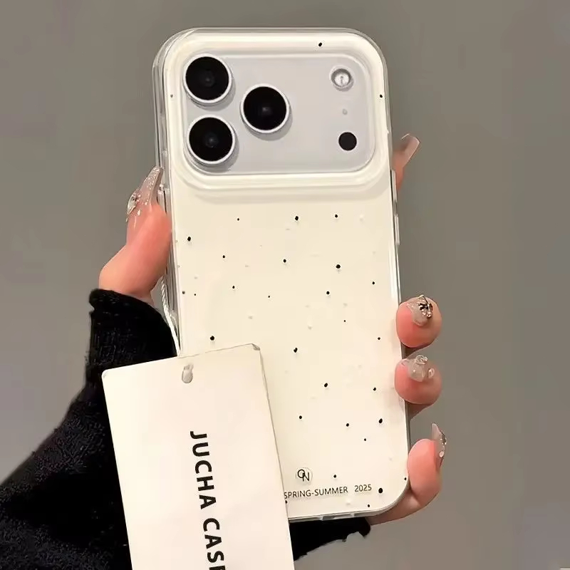 Simple Korean-Style White spla - Phone Cases Korea 评论和价格