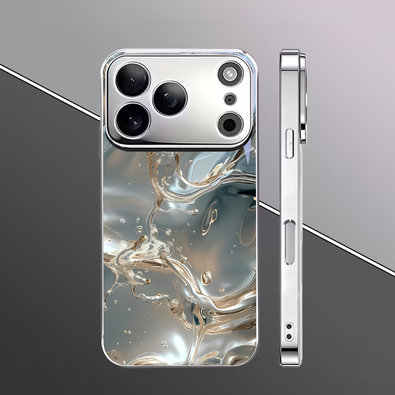 Gold Liquid Marble Electroplat - Phone Cases Iphone 评论和价格